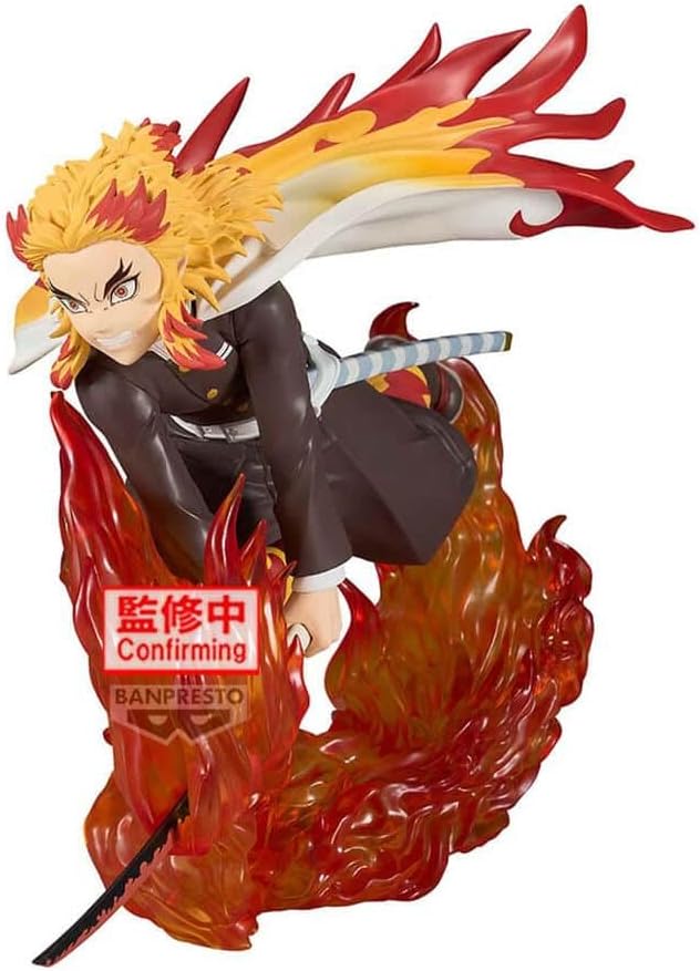 Estátua Kyojuro Rengoku – Demon Slayer: Kimetsu No Yaiba – Vibration Stars Plus – Banpresto