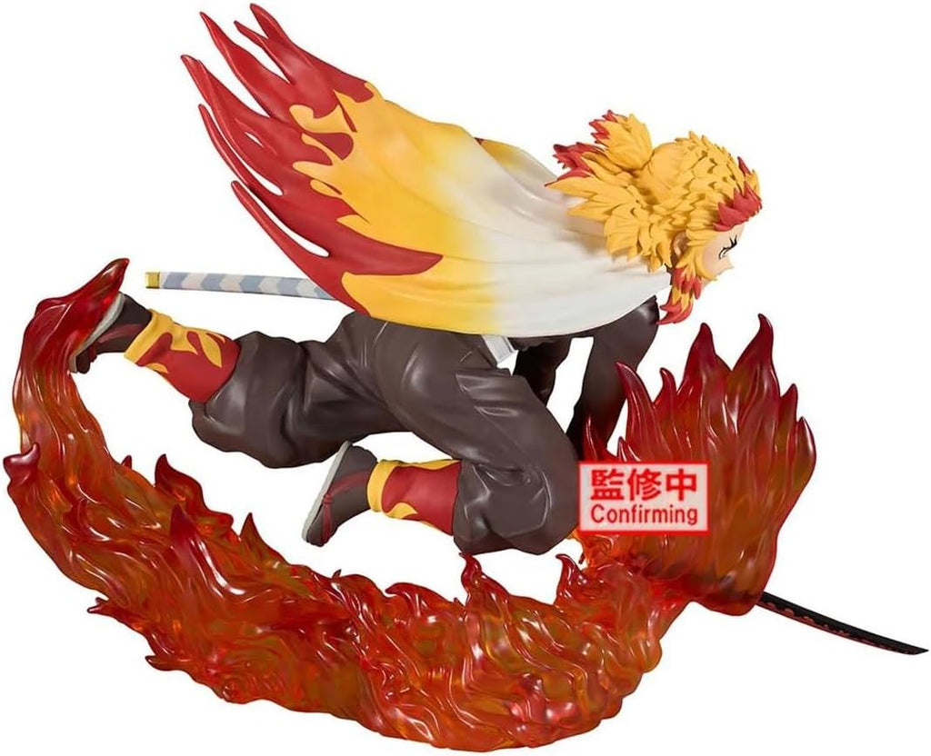 Estátua Kyojuro Rengoku – Demon Slayer: Kimetsu No Yaiba – Vibration Stars Plus – Banpresto