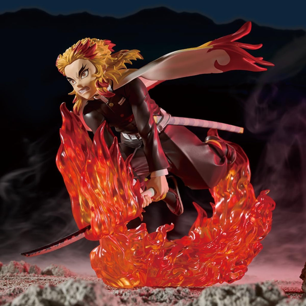 Estátua Kyojuro Rengoku – Demon Slayer: Kimetsu No Yaiba – Vibration Stars Plus – Banpresto