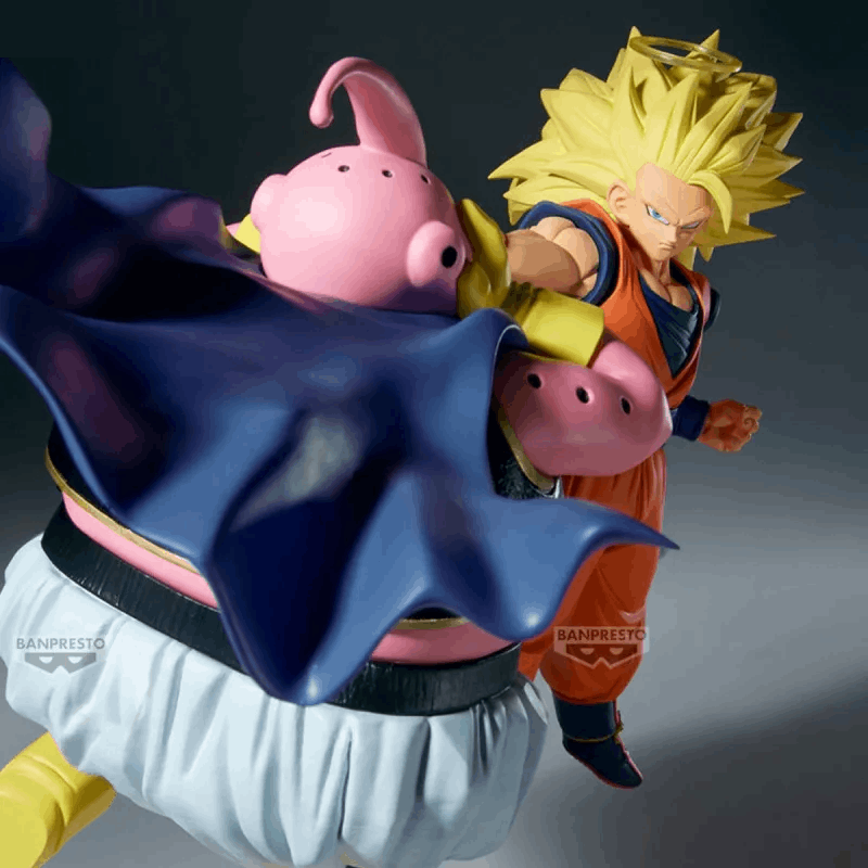 Estátua Majin Buu (vs Super Saiyan 3 Son Goku) – Dragon Ball Z – Match Makers – Banpresto