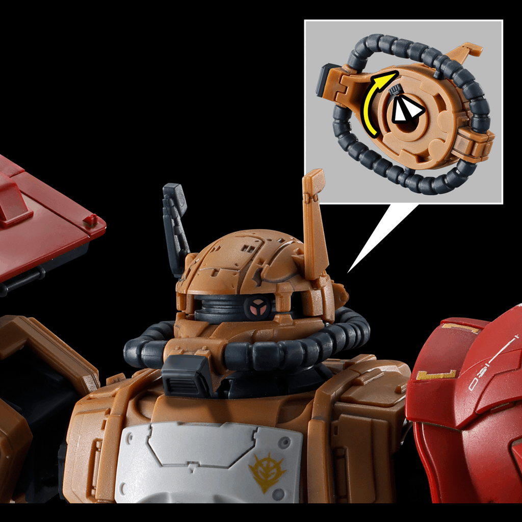 Figura Model Kit Zaku II F TYPE SOLARI (RFV) - Gundam: Requiem for Vengeance - 1/144 - Bandai Hobby