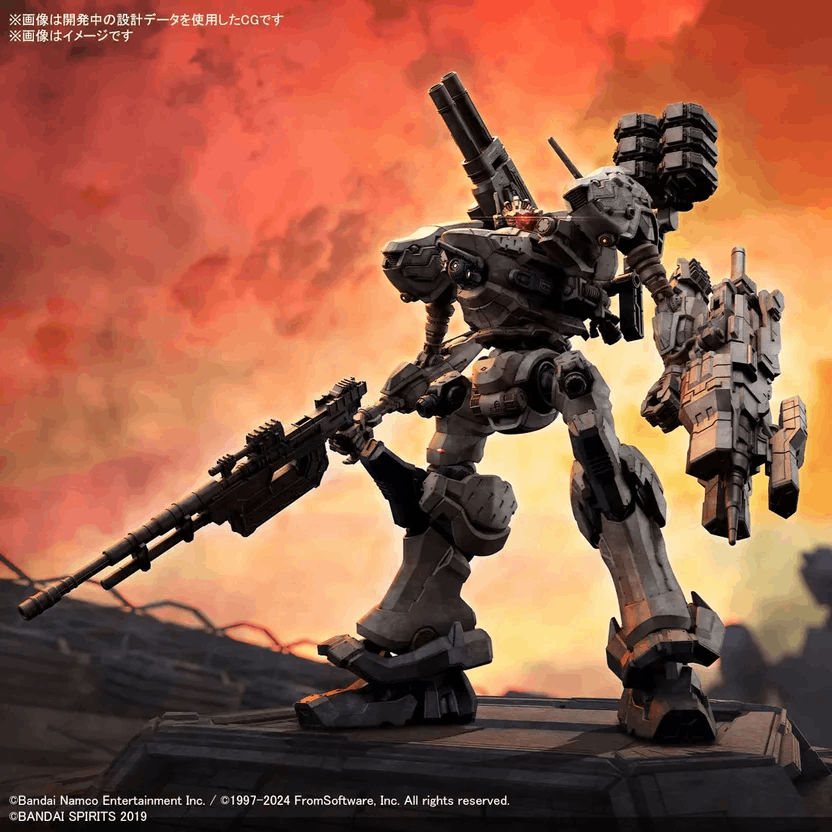 Figura Model Kit Rad Cc-2000 Orbiter Nightfall - Armored Core VI: Fires of Rubicon - 30mm - Bandai