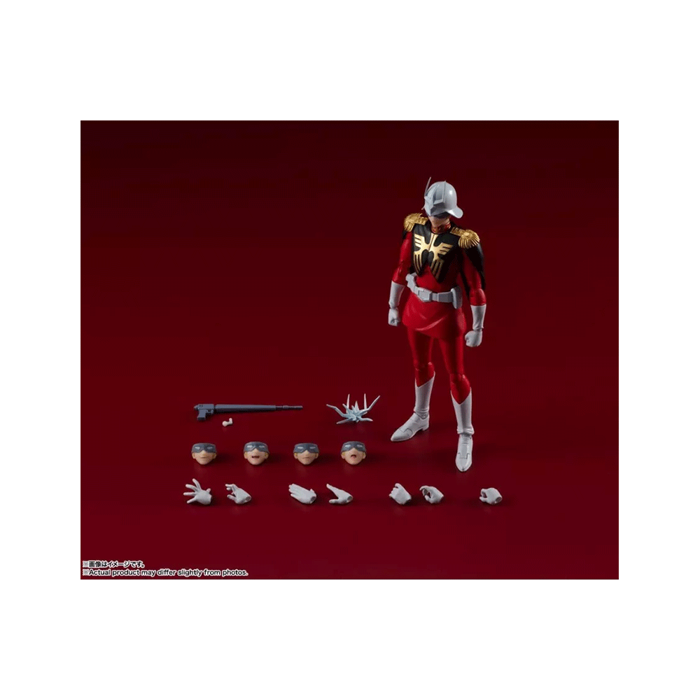 Figura Char Aznable – Mobile Suit Gundam – S.H.Figuarts – Bandai
