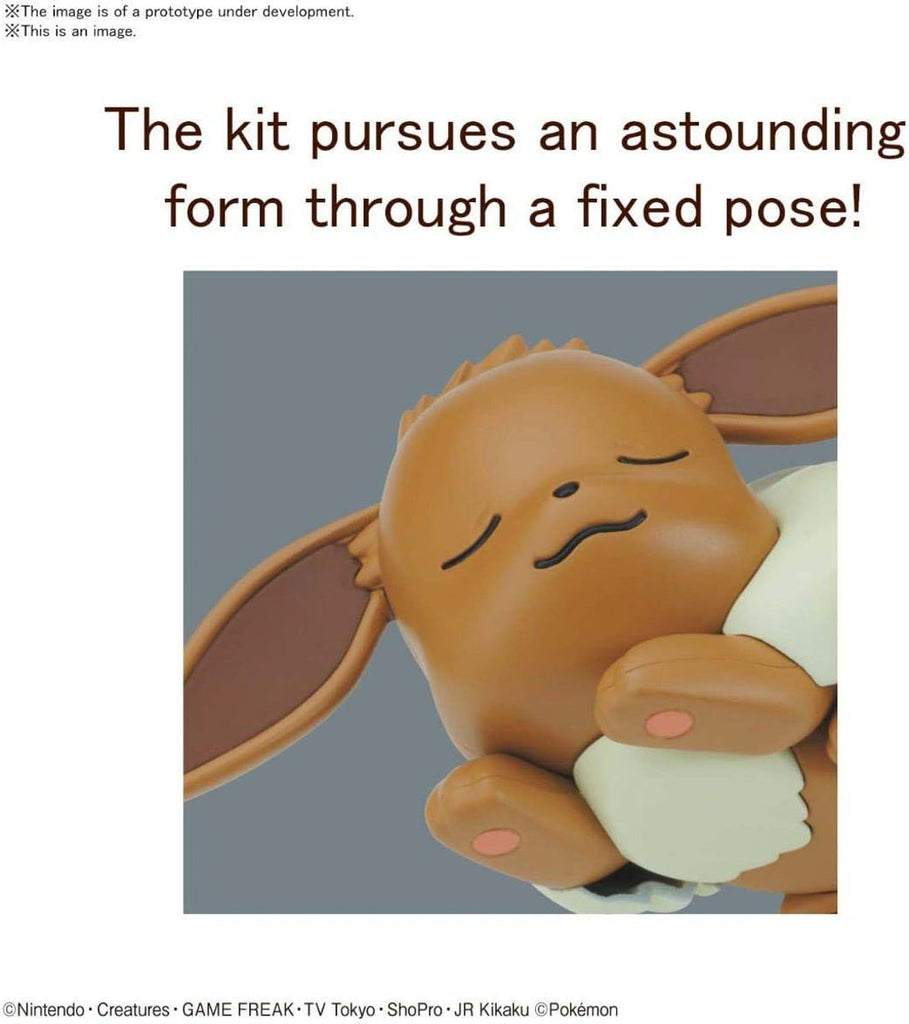 Eevee Goodnight Pose - Pokemon - Quick Model Kit - Bandai