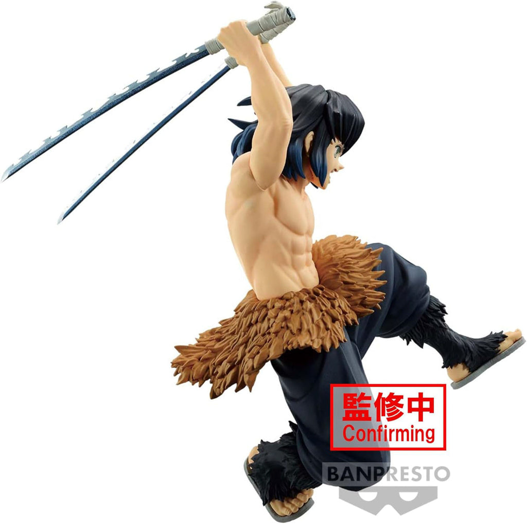 Estátua Inosuke Hashibira - Demon Slayer - Vibration Stars - Banpresto - Bandai