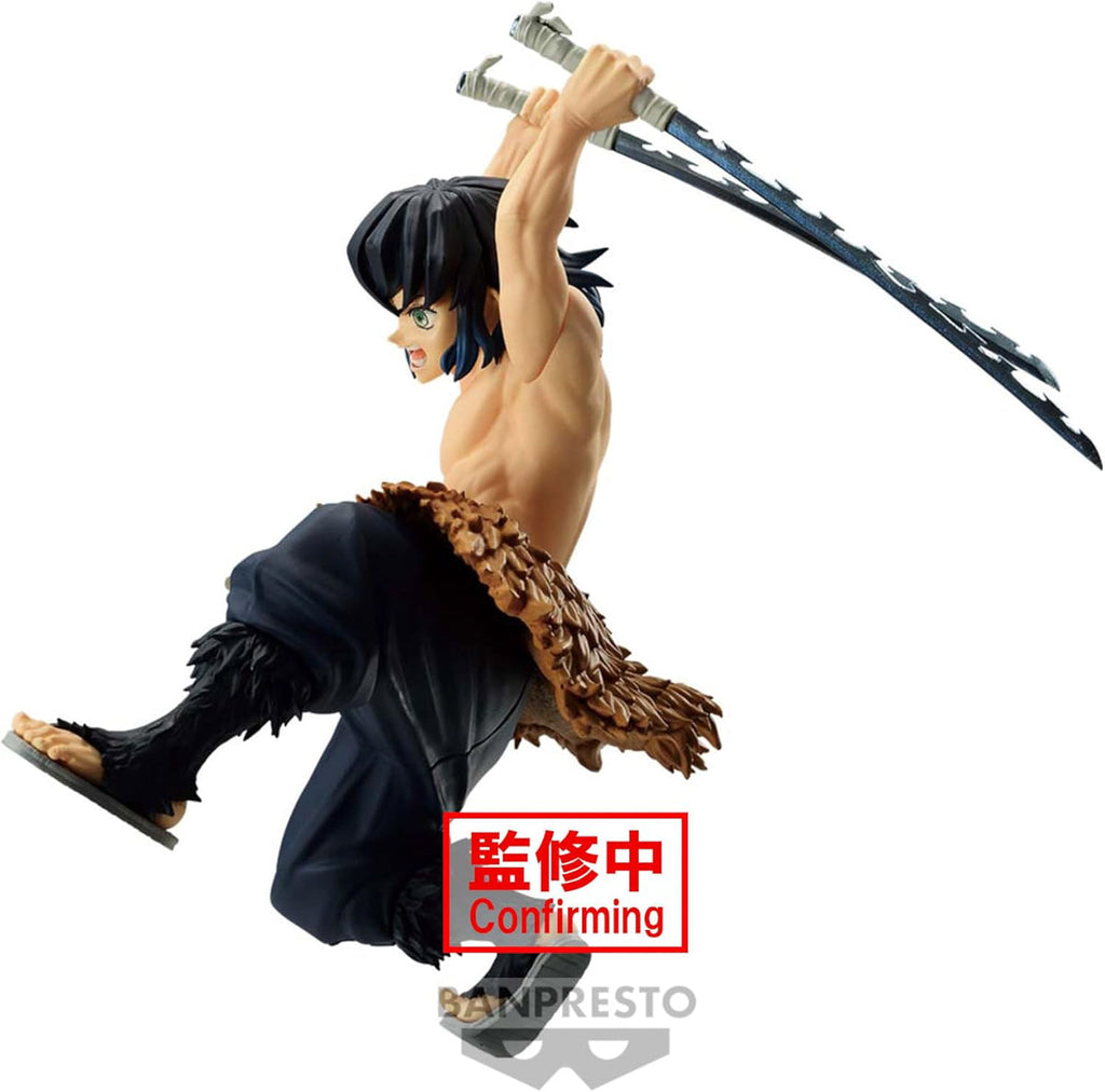 Estátua Inosuke Hashibira - Demon Slayer - Vibration Stars - Banpresto - Bandai
