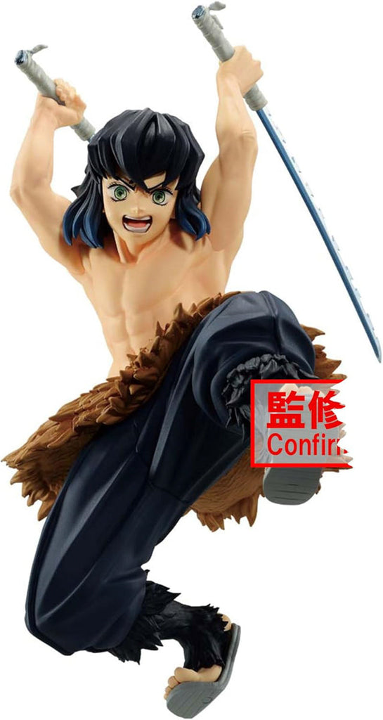 Estátua Inosuke Hashibira - Demon Slayer - Vibration Stars - Banpresto - Bandai