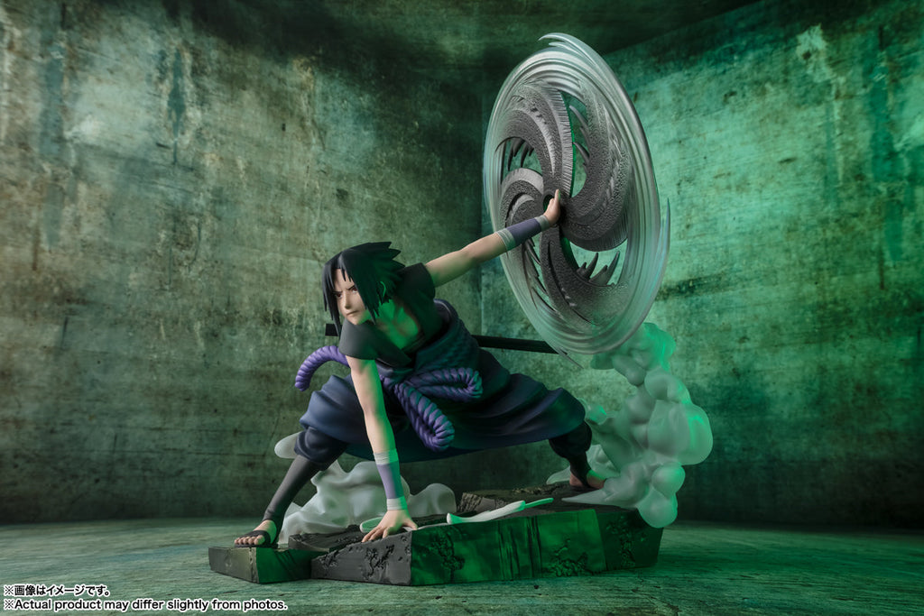 Estátua Sasuke Uchiha The Light and Dark of The Mangekyo Sharingan - Naruto Shippuden - Figuarts Zero - Bandai