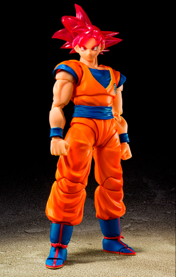 Figura Super Saiyan God Son Goku - Comic Con 2021 - Dragon  Ball - S.H.Figuarts - Bandai