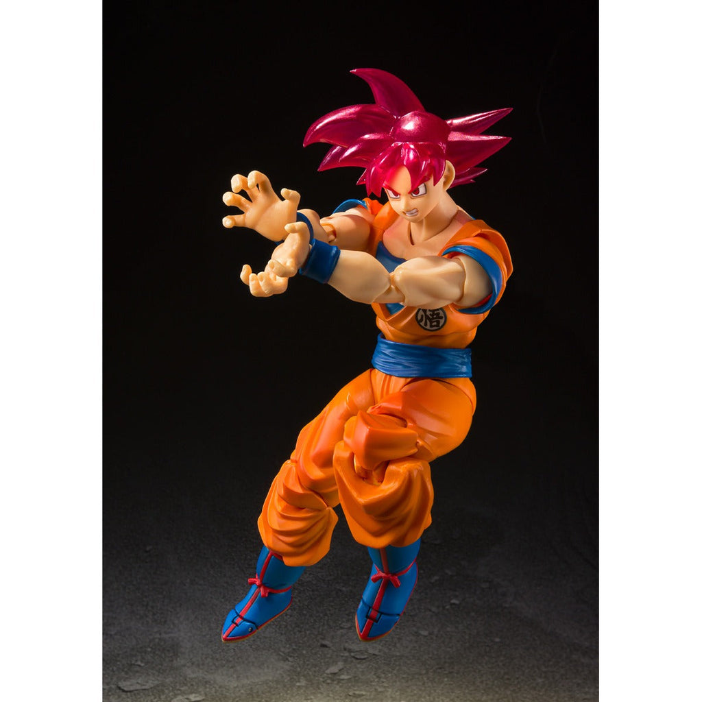 Figura Super Saiyan God Son Goku - Comic Con 2021 - Dragon  Ball - S.H.Figuarts - Bandai