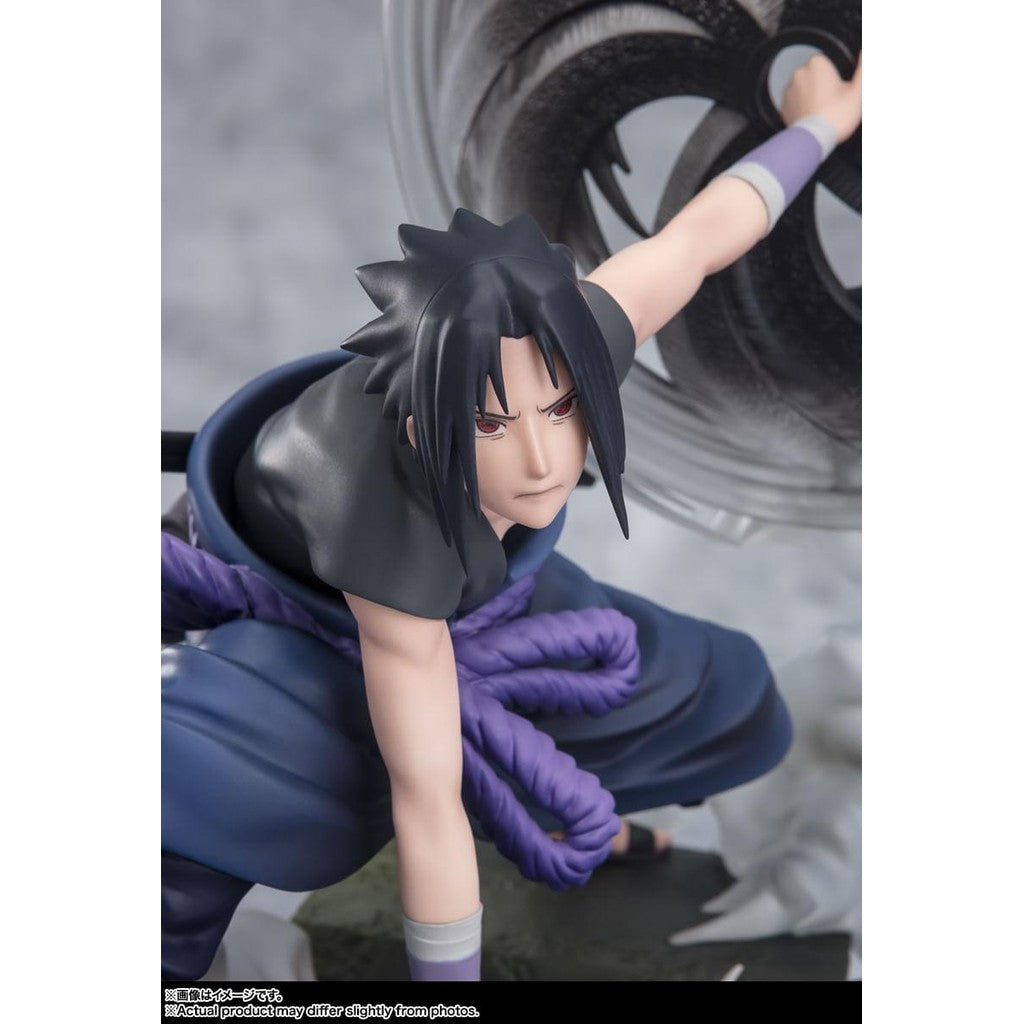 Estátua Sasuke Uchiha The Light and Dark of The Mangekyo Sharingan - Naruto Shippuden - Figuarts Zero - Bandai