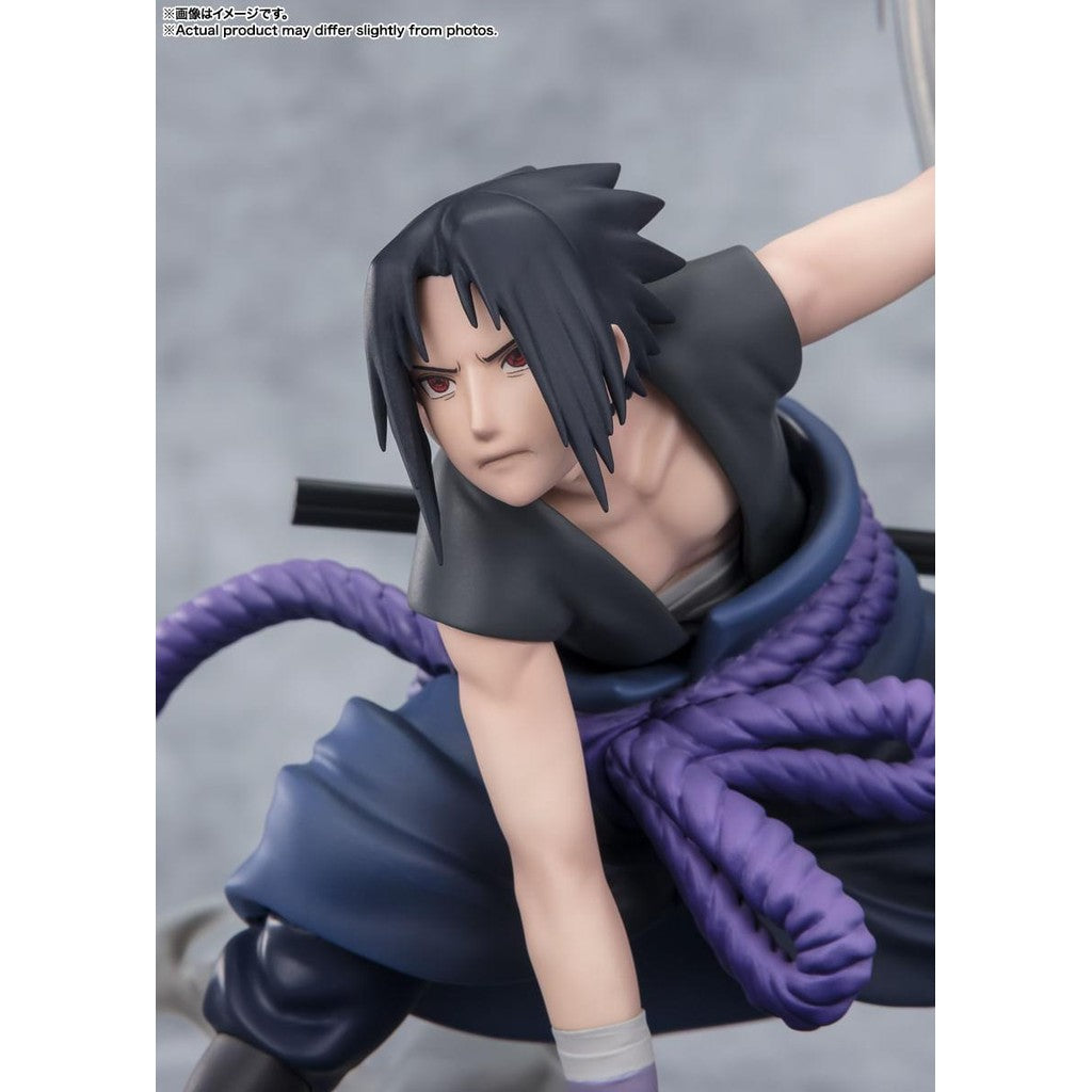 Estátua Sasuke Uchiha The Light and Dark of The Mangekyo Sharingan - Naruto Shippuden - Figuarts Zero - Bandai