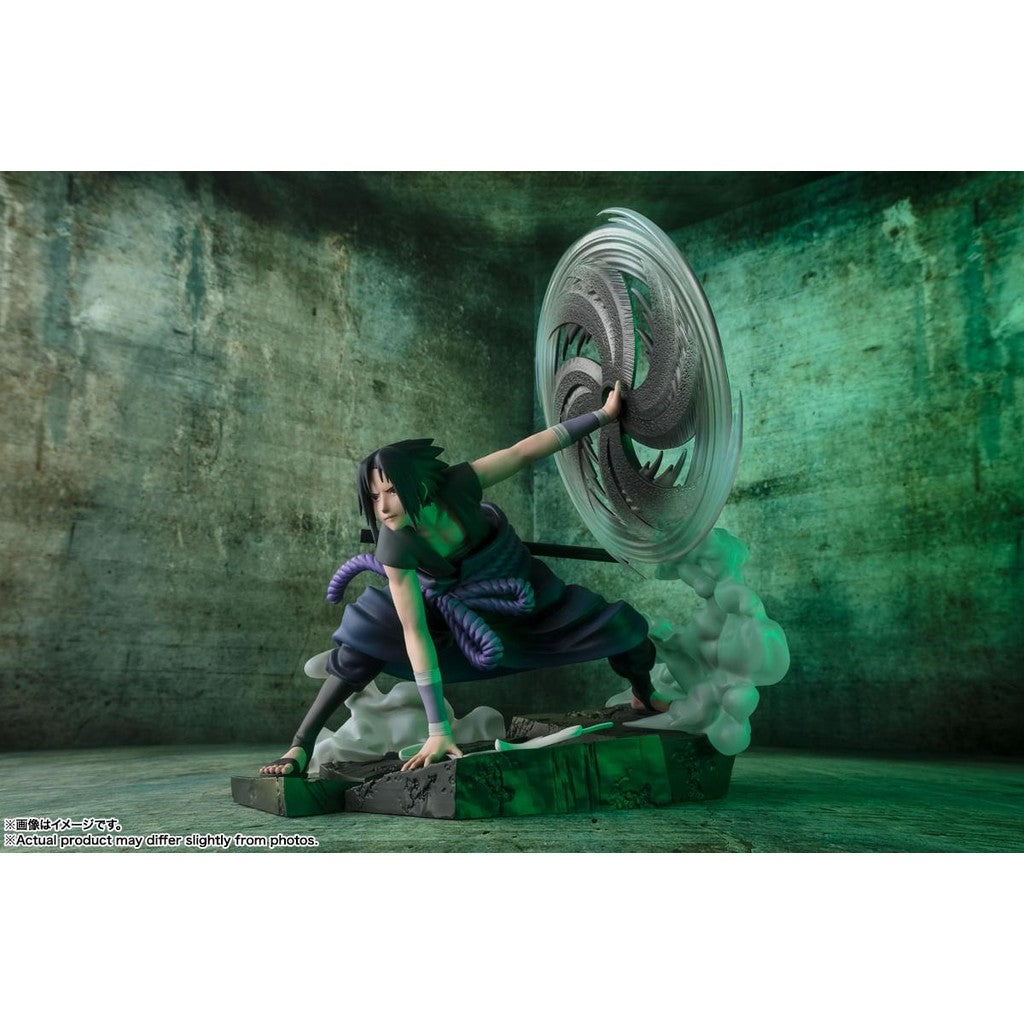 Estátua Sasuke Uchiha The Light and Dark of The Mangekyo Sharingan - Naruto Shippuden - Figuarts Zero - Bandai