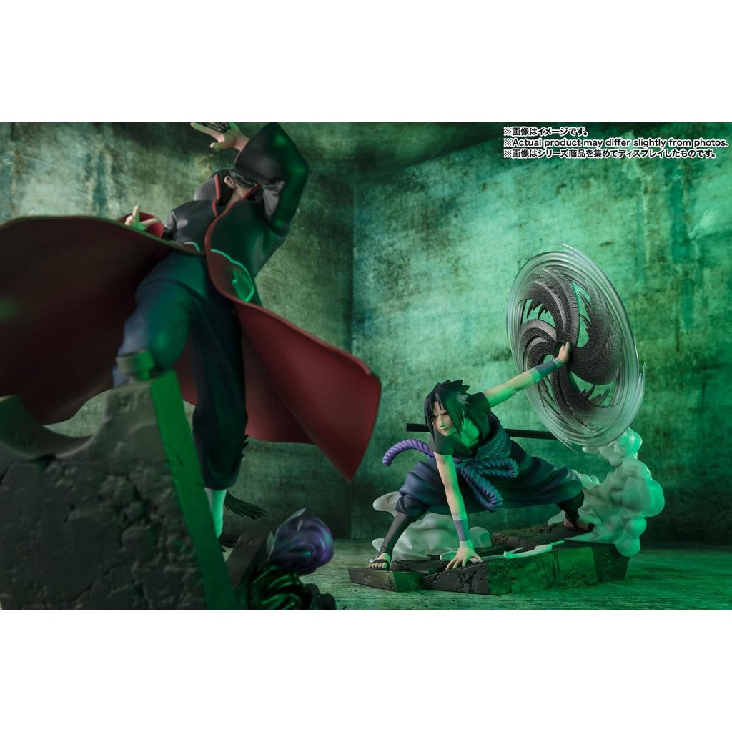 Estátua Sasuke Uchiha The Light and Dark of The Mangekyo Sharingan - Naruto Shippuden - Figuarts Zero - Bandai