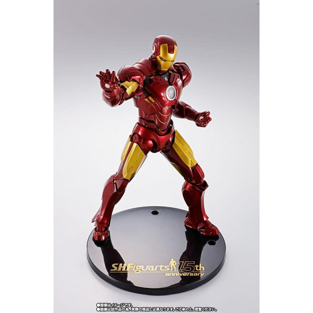 Figura Homem de Ferro MK4 15TH Anniversary Ver - Marvel - S.H.Figuarts - Bandai