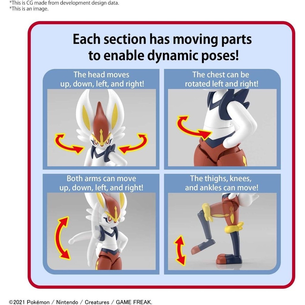 Cinderace - Pokemon - Plastic Model Kit - Bandai