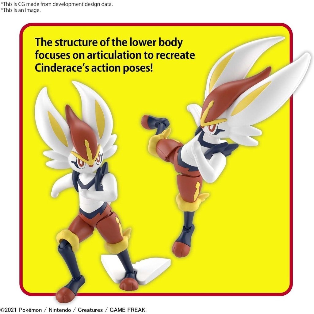 Cinderace - Pokemon - Plastic Model Kit - Bandai