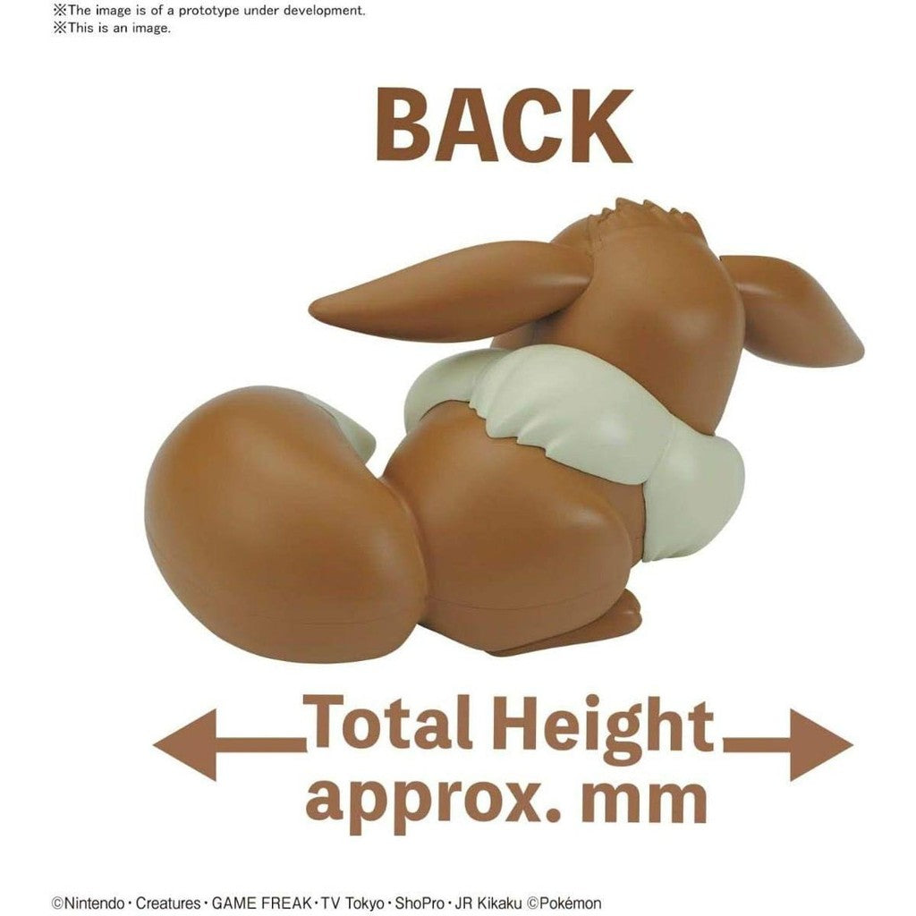 Eevee Goodnight Pose - Pokemon - Quick Model Kit - Bandai