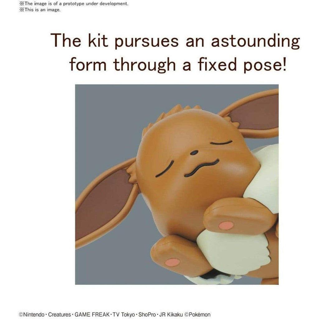 Eevee Goodnight Pose - Pokemon - Quick Model Kit - Bandai