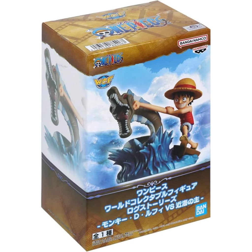 Estátua Monkey D. Luffy Vs Local Sea Monster - One Piece - WCF Log Stories - Banpresto - Bandai