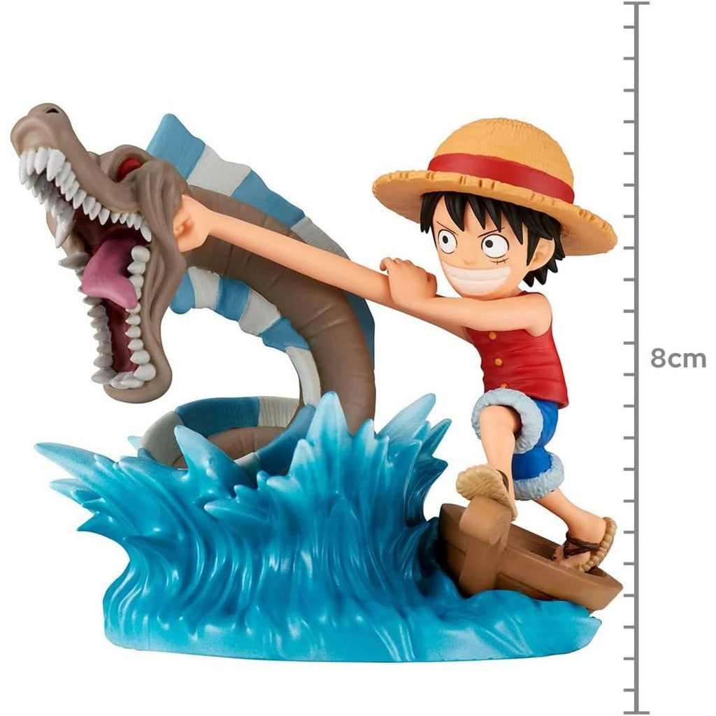 Estátua Monkey D. Luffy Vs Local Sea Monster - One Piece - WCF Log Stories - Banpresto - Bandai