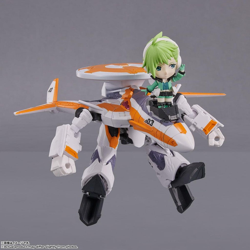 Figura VF-31E Siegfriend Chuck Mustang Use With Reina Prowler - Macross F. - Tiny Session - Bandai