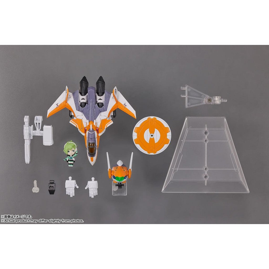 Figura VF-31E Siegfriend Chuck Mustang Use With Reina Prowler - Macross F. - Tiny Session - Bandai