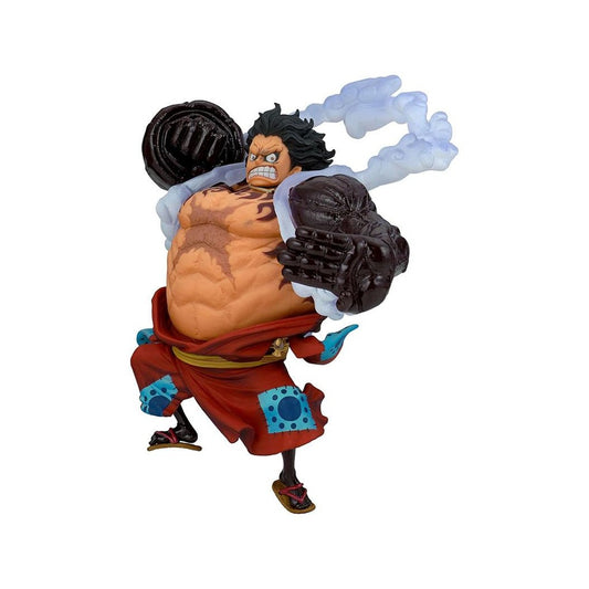 Estátua Monkey D. Luffy Gear 4 Ver A - One Piece - King of Artist - Banpresto - Bandai