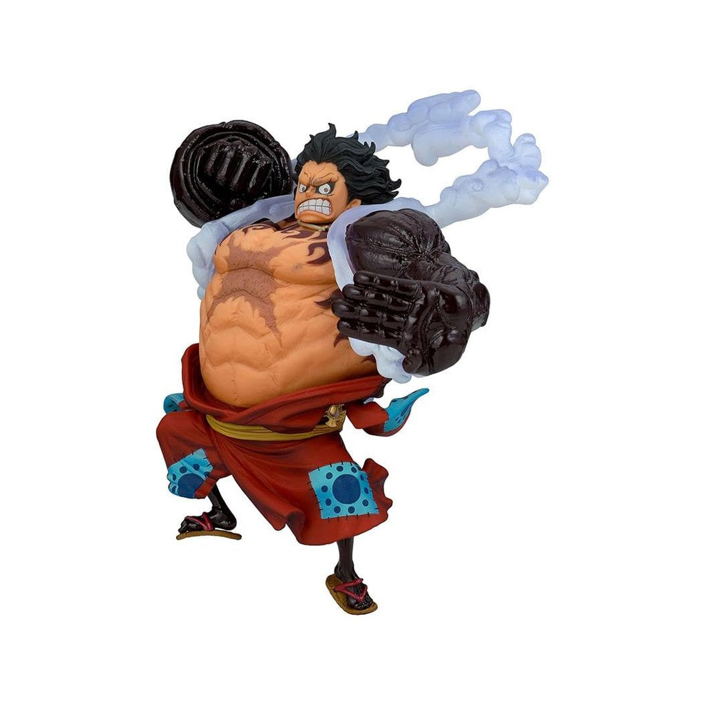 Estátua Monkey D. Luffy Gear 4 Ver A - One Piece - King of Artist - Banpresto - Bandai