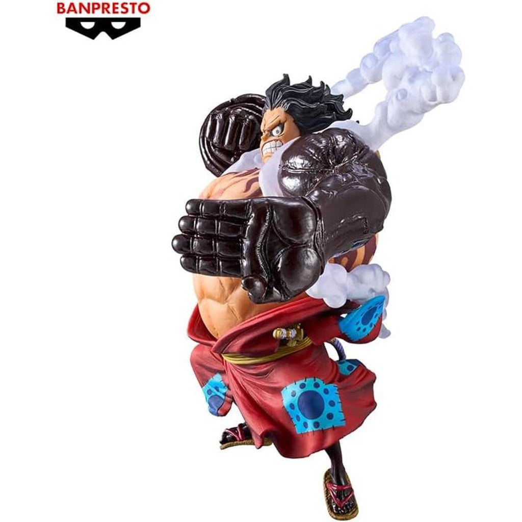 Estátua Monkey D. Luffy Gear 4 Ver A - One Piece - King of Artist - Banpresto - Bandai
