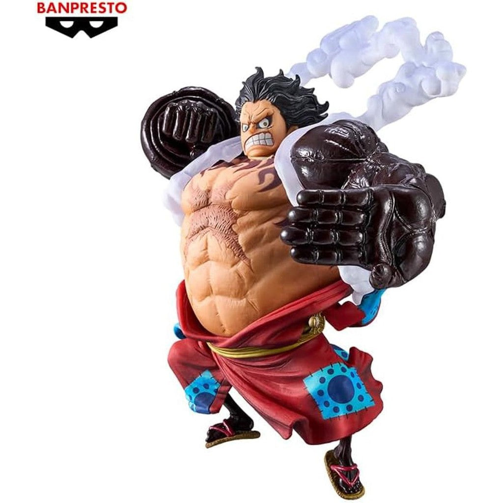 Estátua Monkey D. Luffy Gear 4 Ver A - One Piece - King of Artist - Banpresto - Bandai