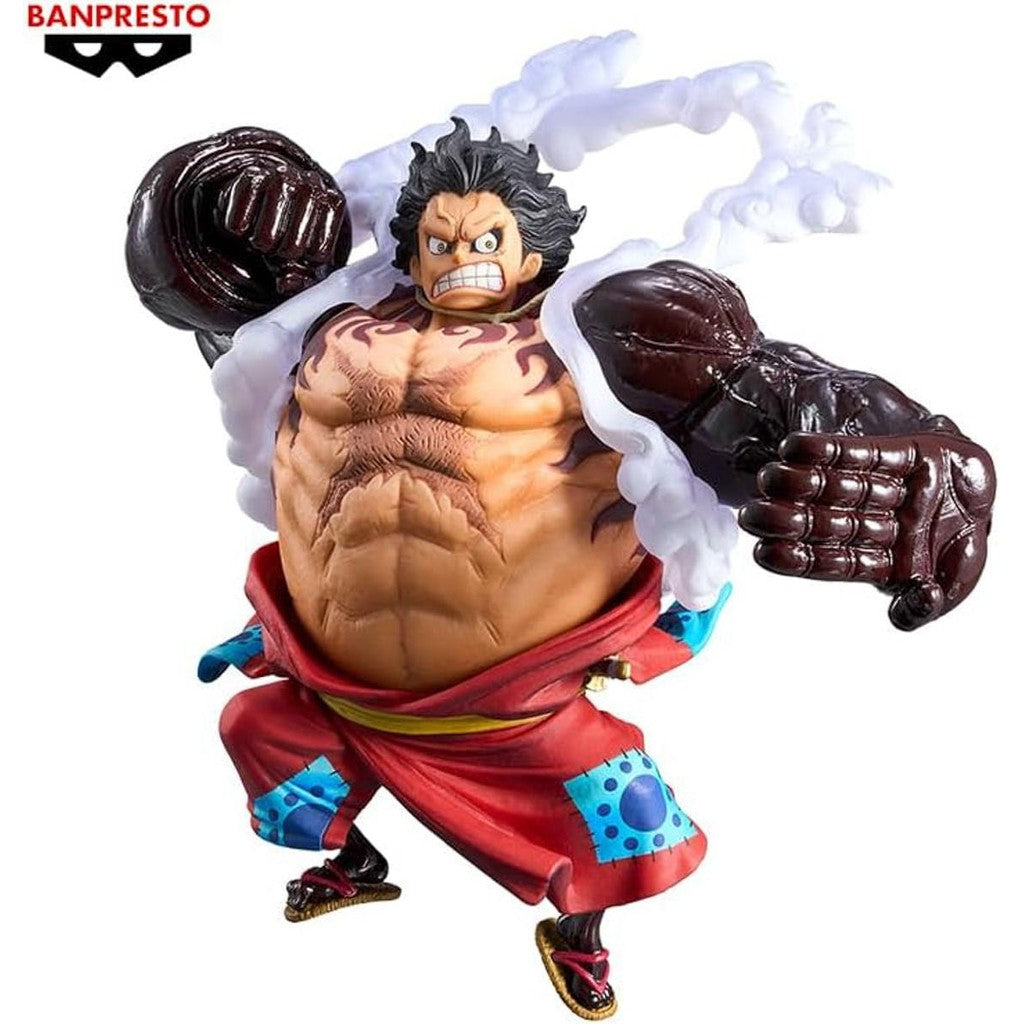 Estátua Monkey D. Luffy Gear 4 Ver A - One Piece - King of Artist - Banpresto - Bandai
