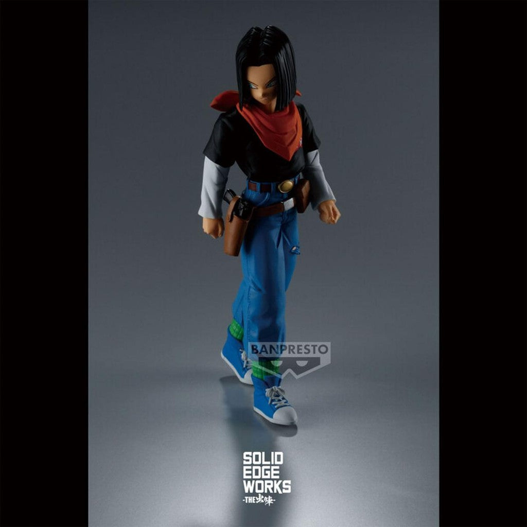 Estátua Android 17 - Dragon Ball Z - Solid Edge Works - Banpresto - Bandai