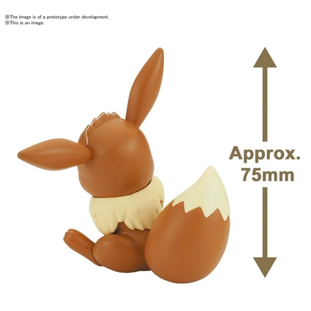 Model Kit - Eevee Sitting Pose - Pokemon - Quick Model Kit - Bandai