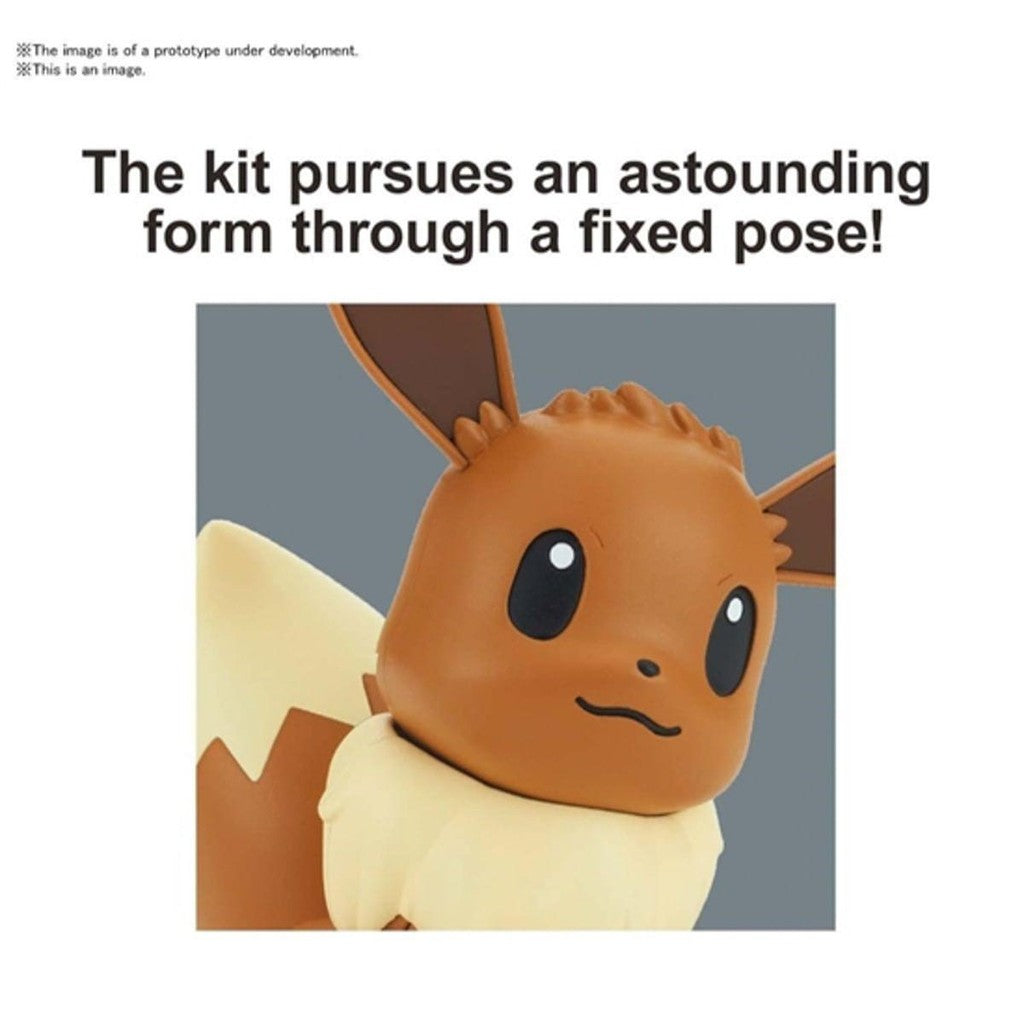 Model Kit - Eevee Sitting Pose - Pokemon - Quick Model Kit - Bandai