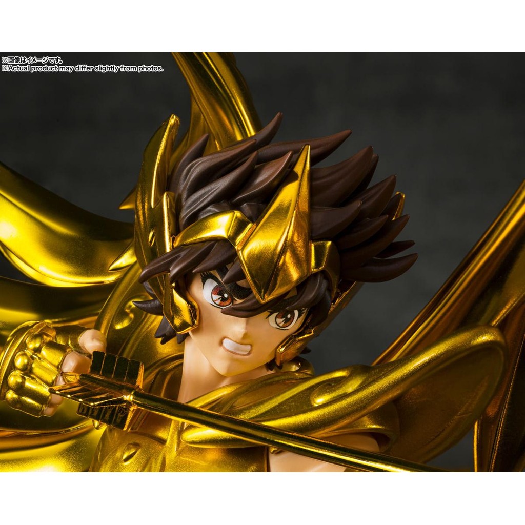 Estátua Seiya de Sagitário Touche Metallique - Os Cavaleiros do Zodíaco - Figuarts Zero - Bandai