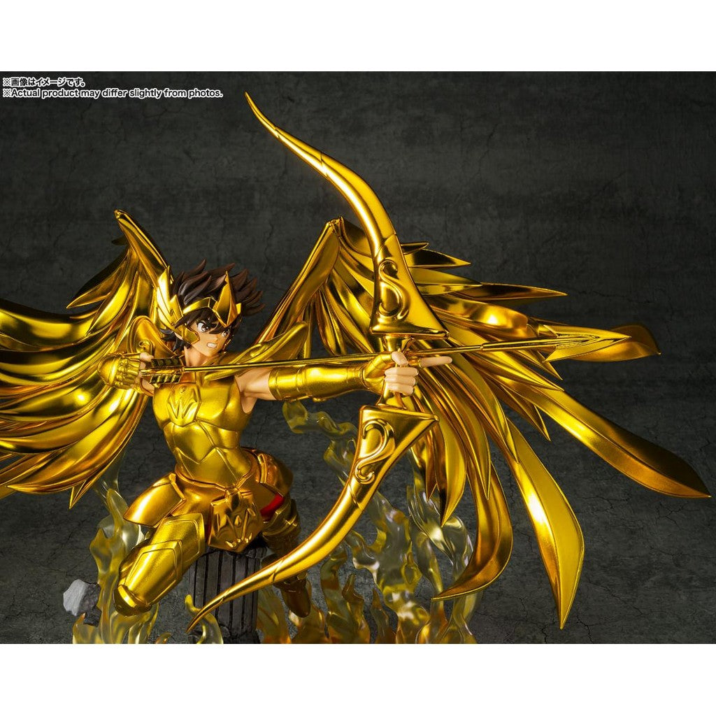 Estátua Seiya de Sagitário Touche Metallique - Os Cavaleiros do Zodíaco - Figuarts Zero - Bandai
