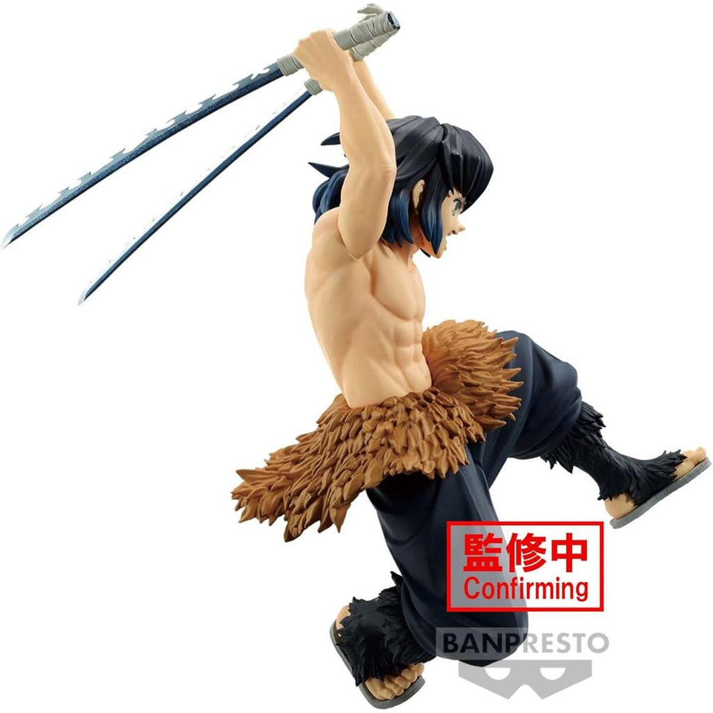 Estátua Inosuke Hashibira - Demon Slayer - Vibration Stars - Banpresto - Bandai