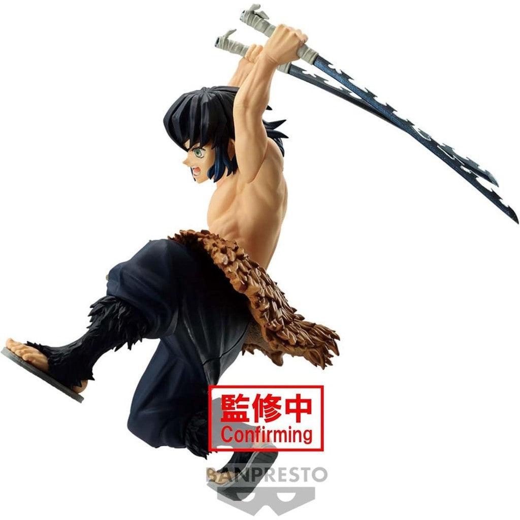Estátua Inosuke Hashibira - Demon Slayer - Vibration Stars - Banpresto - Bandai