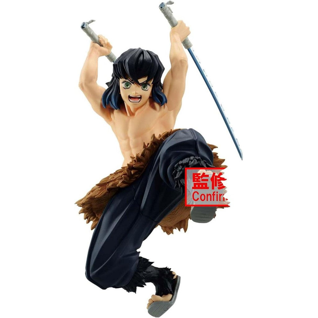Estátua Inosuke Hashibira - Demon Slayer - Vibration Stars - Banpresto - Bandai