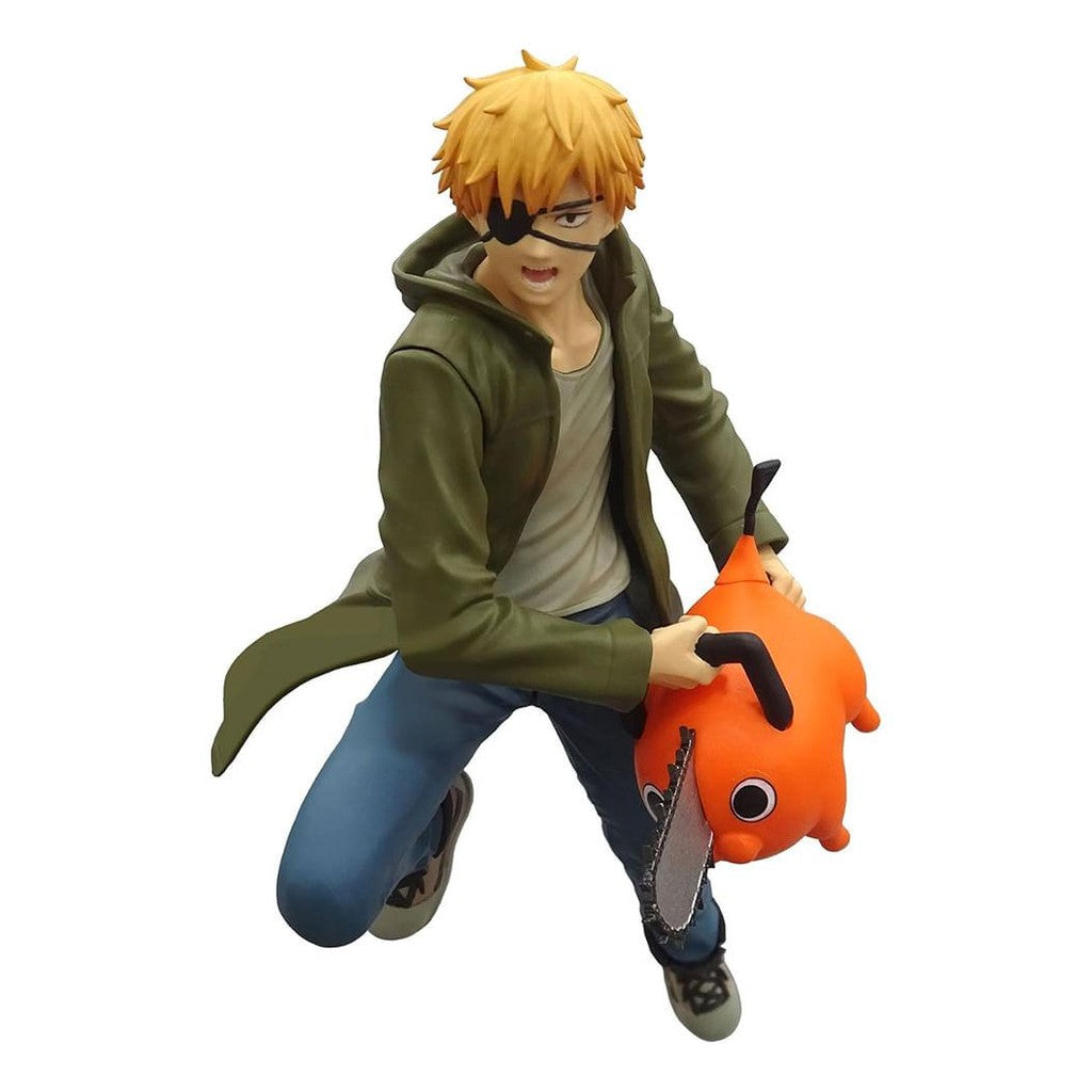 Estátua Denji and Pochita - Chainsaw Man - Vibration Stars - Banpresto - Bandai
