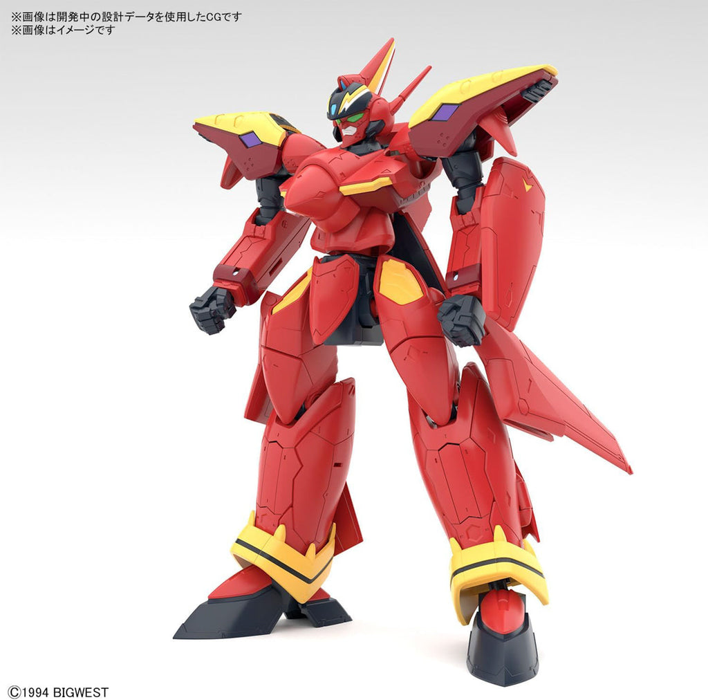 VF-19 Custom Fire Valkyrie With Sound Booster - Macross - HG 1/100 - Bandai