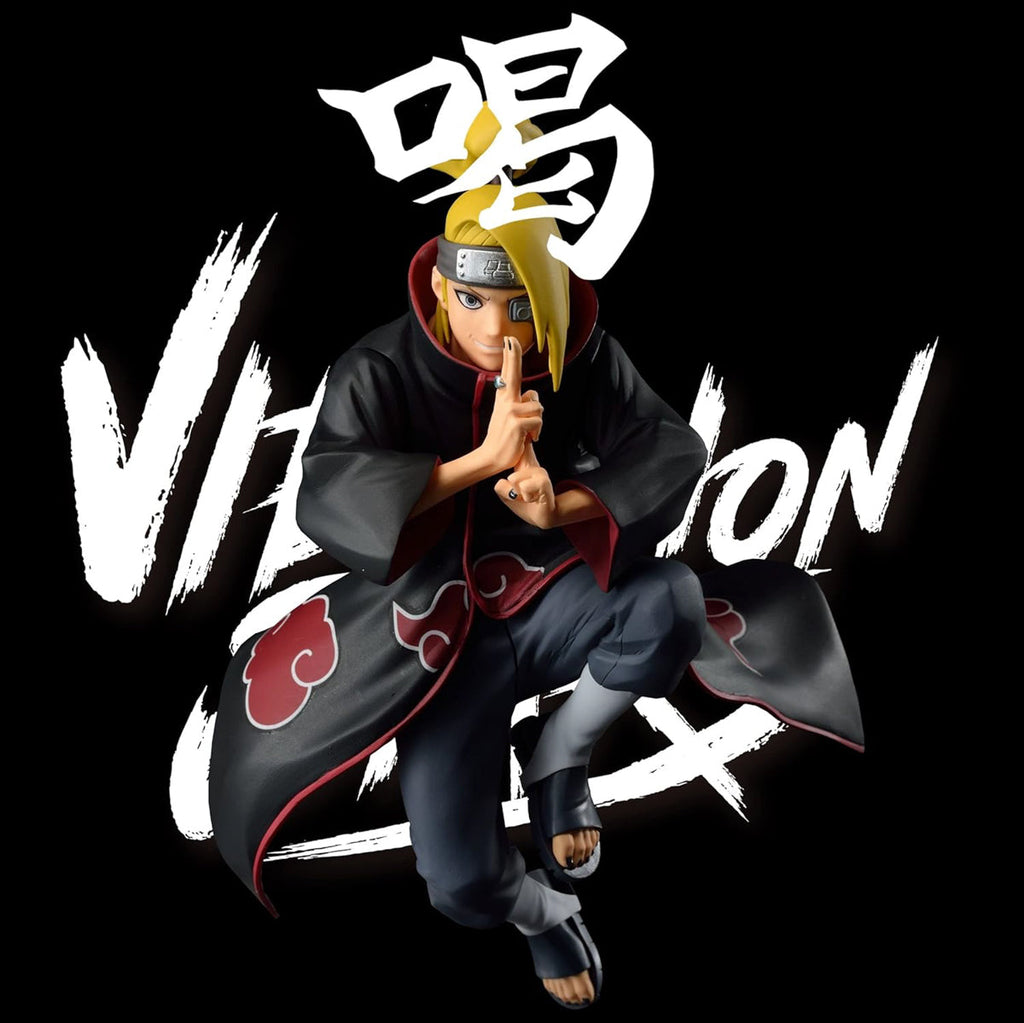 Estátua Deidara - Naruto Shippuden - Vibration Stars - Banpresto - Bandai