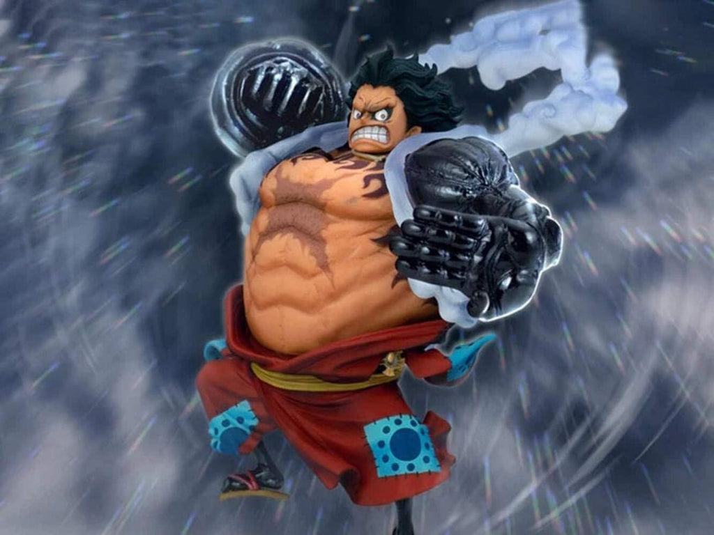 Estátua Monkey D. Luffy Gear 4 Ver A - One Piece - King of Artist - Banpresto - Bandai