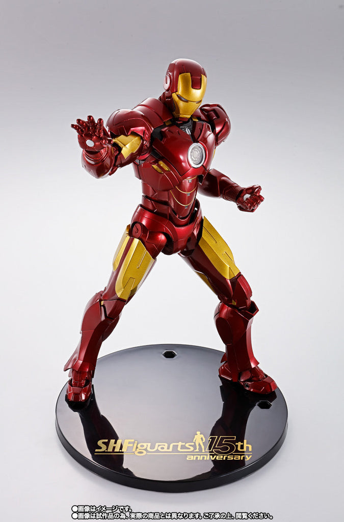 Figura Homem de Ferro MK4 15TH Anniversary Ver - Marvel - S.H.Figuarts - Bandai