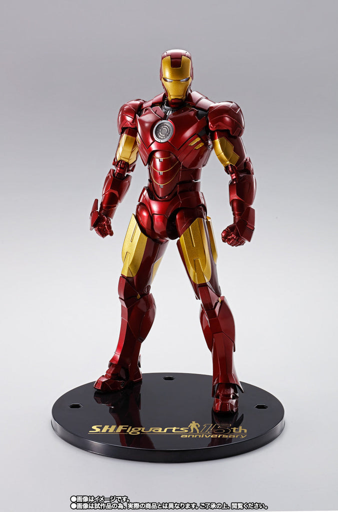 Figura Homem de Ferro MK4 15TH Anniversary Ver - Marvel - S.H.Figuarts - Bandai