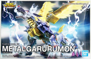 Figura Model Kit Metal Garurumon - Rise Standard Amplified - Digimon - Bandai