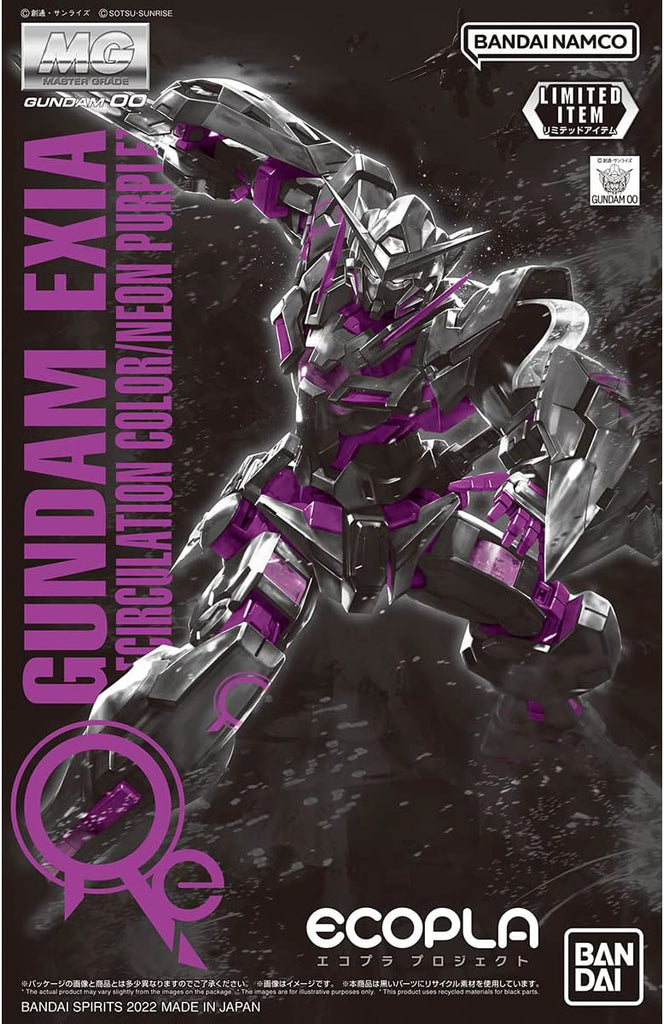 Figura Model Kit Gundam Exia (Recirculation Color Neon Purple) - Gundam - MG 1/100 - Bandai