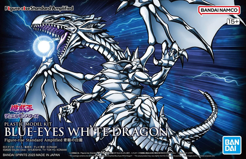 Figura Model Kit Blue-Eyes White Dragon - Yu-Gi-Oh! - Rise Standard Amplified - Bandai