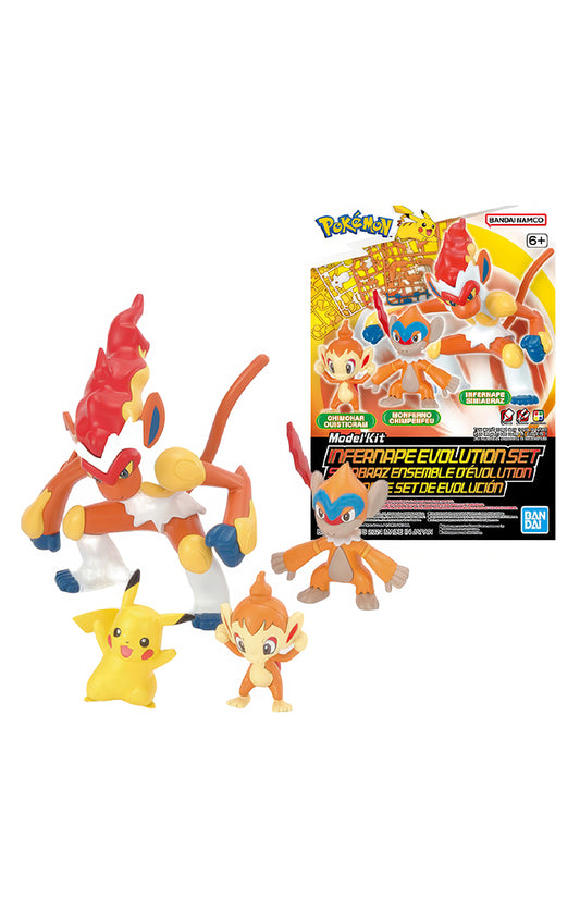 Figura Infernape - Pokemon - Evolution Set - Bandai